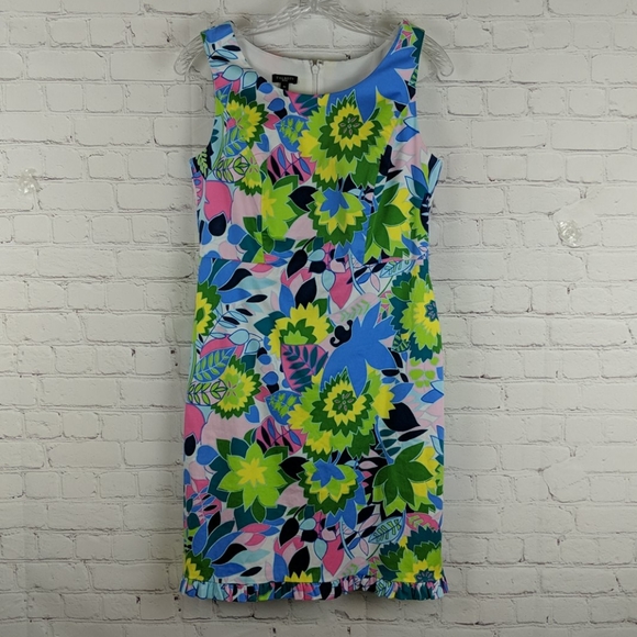 Talbot's Floral Shift Dress Size 4P - Picture 1 of 8